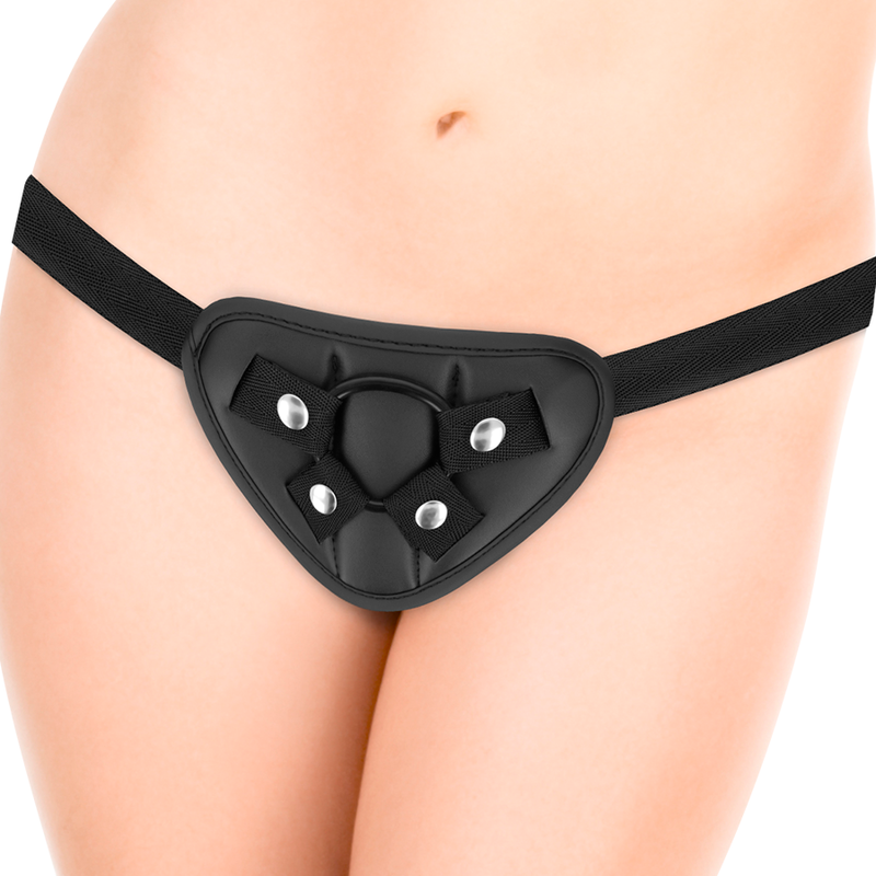 CYBER SILICOCK - Jude Strap-on med dildo og 3 ringer 18 cm