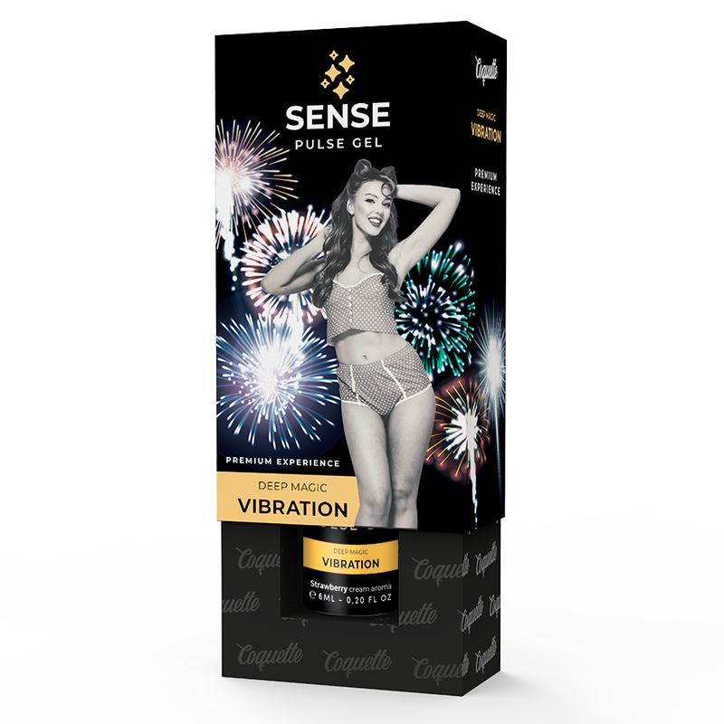 COQUETTE - Sense Pulse Gel Vibrerende stimuleringsgel Jordbær 6 ml