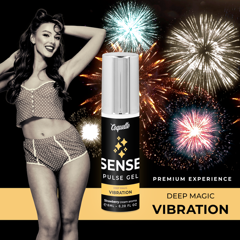 COQUETTE - Sense Pulse Gel Vibrerende stimuleringsgel Jordbær 6 ml
