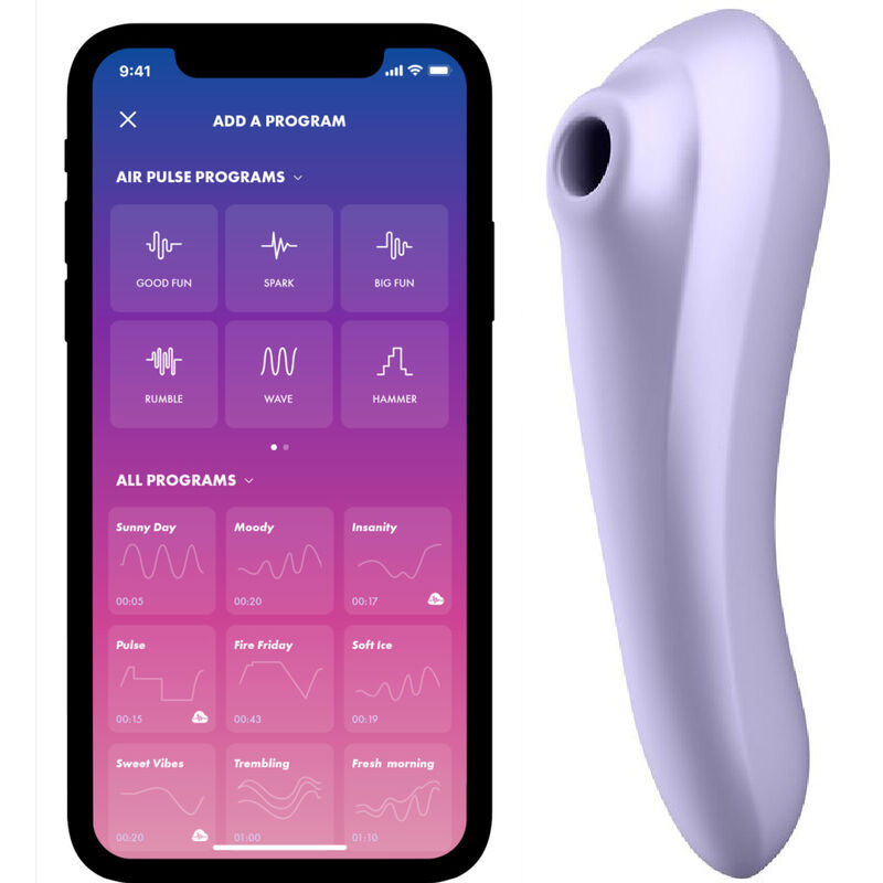 SATISFYER - Dual Pleasure Luftpuls-vibrator Mauve