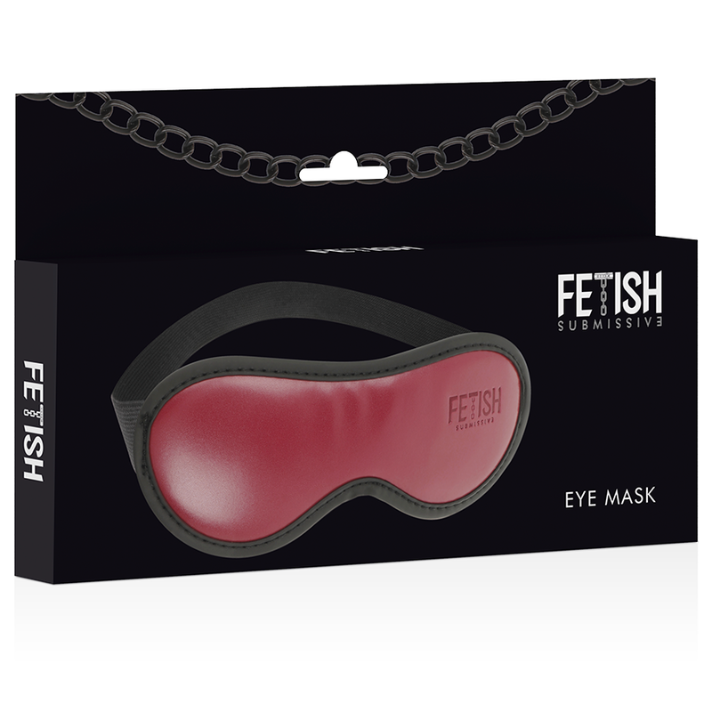 FETISH SUBMISSIVE DARK ROOM - Øyemaske i Vegansk Skinn med Neopren