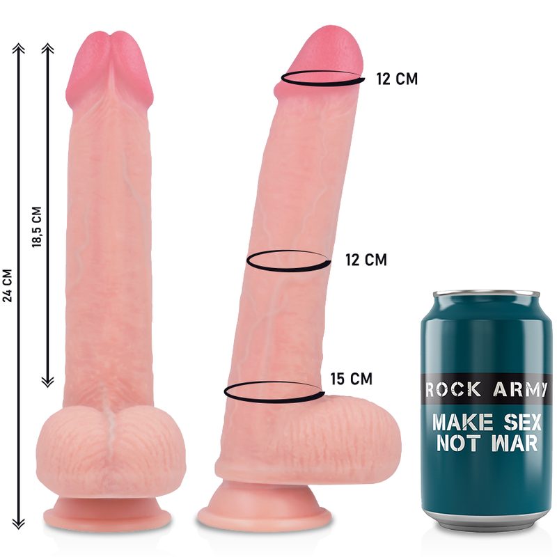 ROCKARMY - Kingcobra Strap-on-sett 24 cm