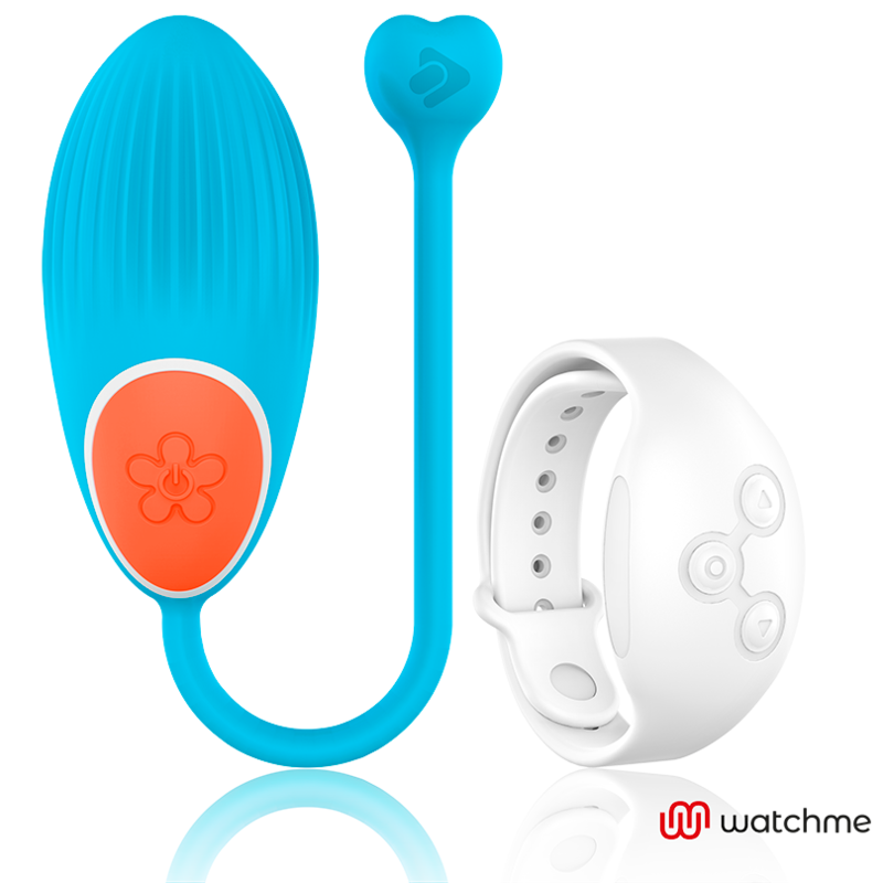 WEARWATCH - Vibratoregg med WatchMe-fjernkontroll Blå/Niveo