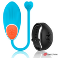 WEARWATCH - Vibratoregg med WatchMe-fjernkontroll Blå/Jet