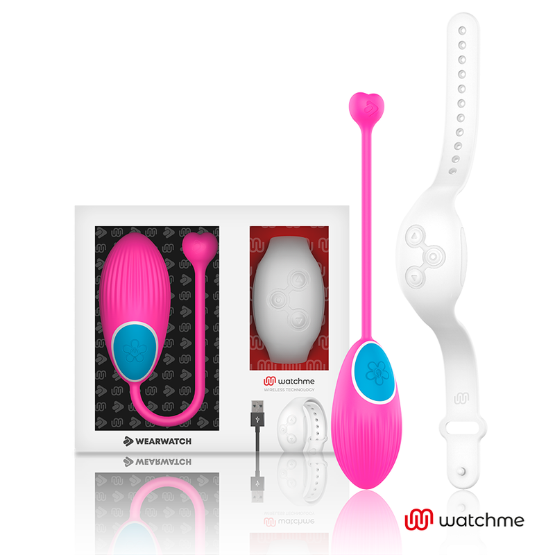 WEARWATCH - Vibratoregg med WatchMe-fjernkontroll Fuchsia/Niveo
