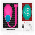 WEARWATCH - Vibratoregg med WatchMe-fjernkontroll Fuchsia/Sjøvann
