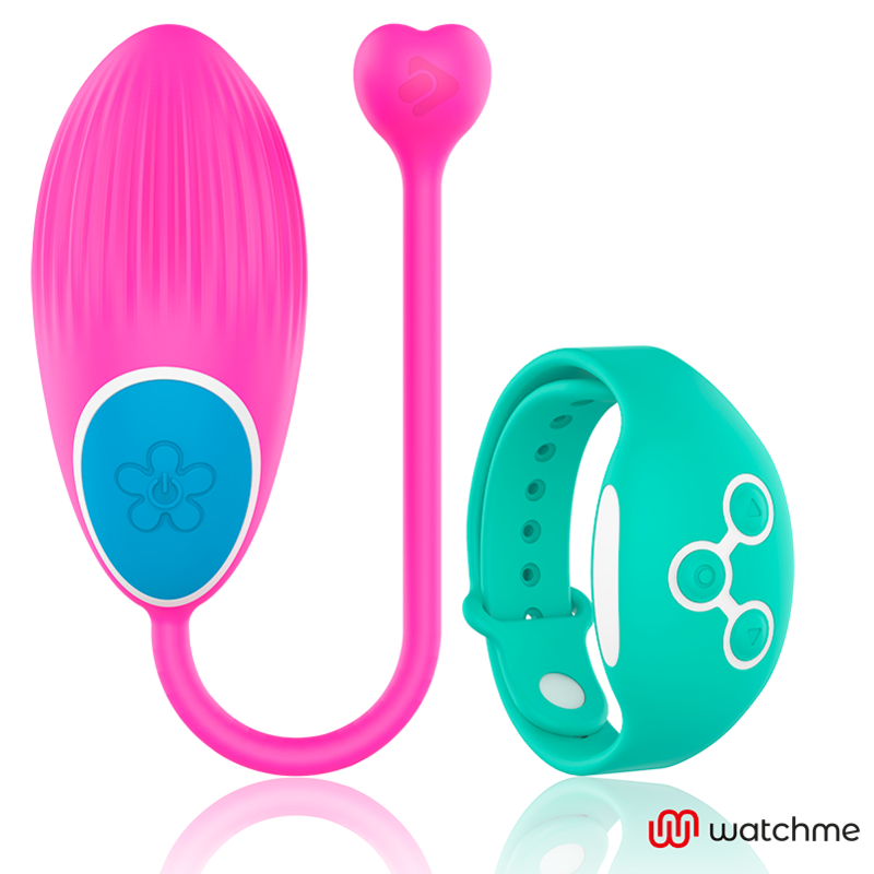 WEARWATCH - Vibratoregg med WatchMe-fjernkontroll Fuchsia/Sjøvann