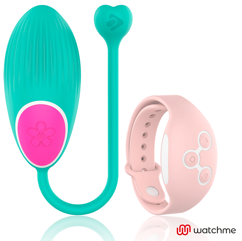 WEARWATCH - Vibratoregg med WatchMe-fjernkontroll Sjøvann/Rosa