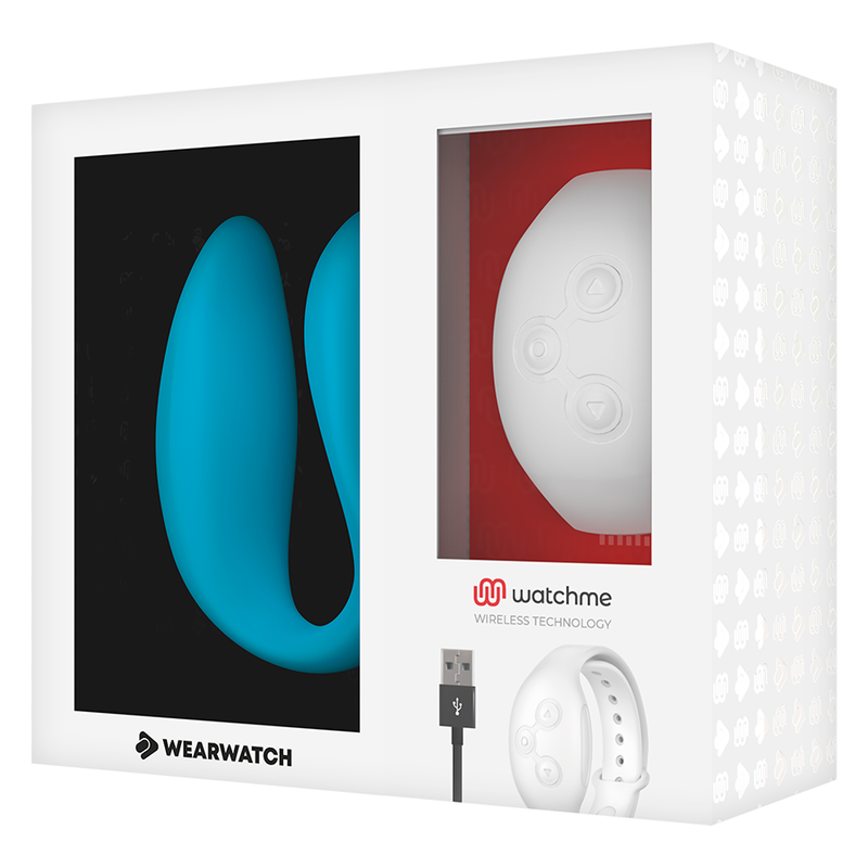 WEARWATCH - Dual Parvibrator med WatchMe Indigo/Snow