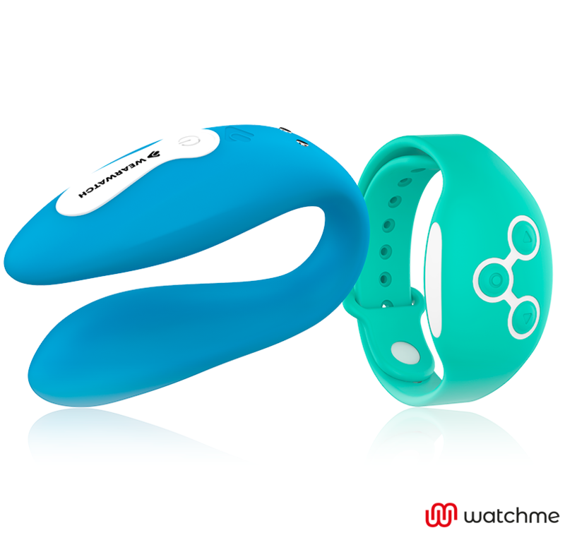 WEARWATCH - Dual Parvibrator med WatchMe Indigo/Sjøvann