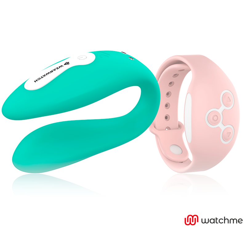 WEARWATCH - Dual Parvibrator med WatchMe Sjøvann/Rosa