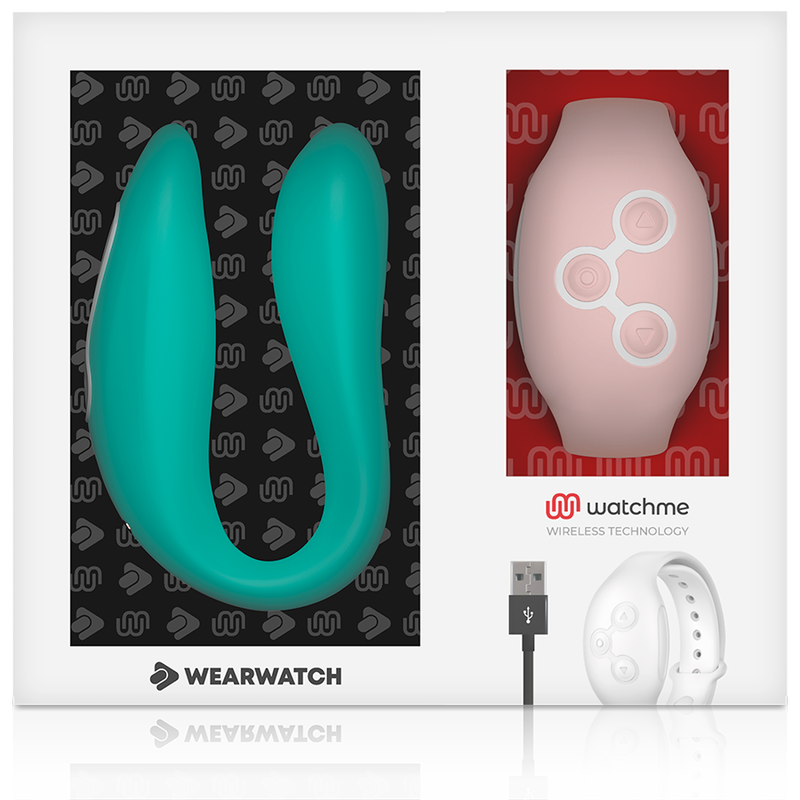 WEARWATCH - Dual Parvibrator med WatchMe Sjøvann/Rosa