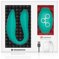WEARWATCH - Dual Parvibrator med WatchMe-fjernkontroll Lysegrønn