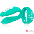 WEARWATCH - Dual Parvibrator med WatchMe-fjernkontroll Lysegrønn