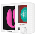 WEARWATCH - Dual Parvibrator med WatchMe-fjernkontroll Fuchsia/Sjøvann