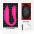 WEARWATCH - Dual Parvibrator med WatchMe-fjernkontroll Fuchsia/Jet