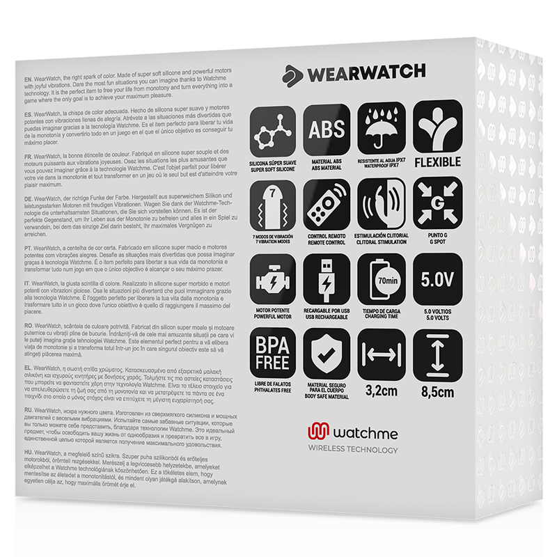 WEARWATCH - Watchme Dual Parvibrator med fjernkontroll-klokke