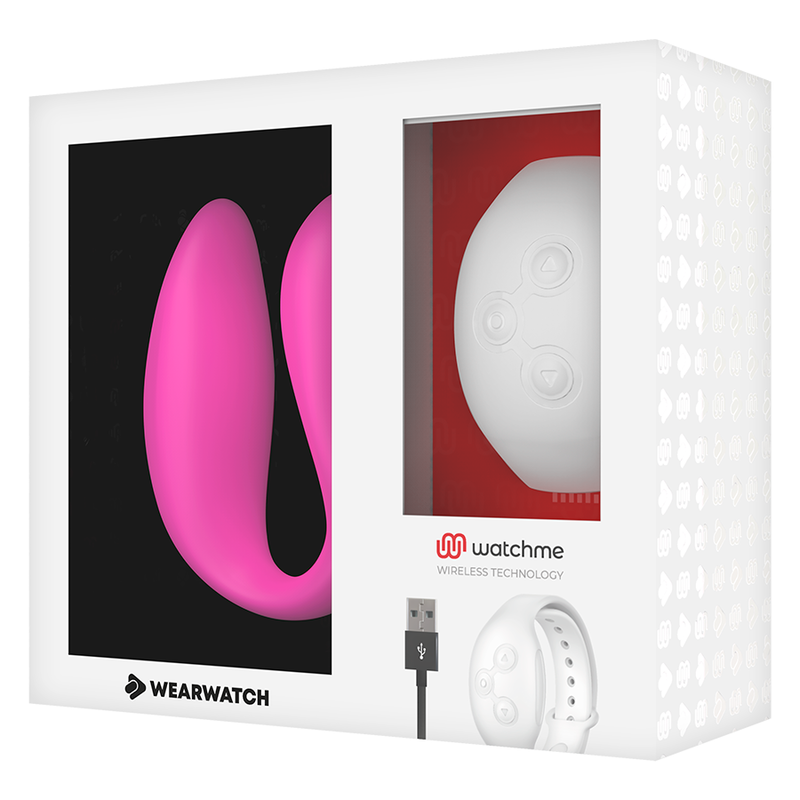 WEARWATCH - Watchme Dual Parvibrator med fjernkontroll-klokke