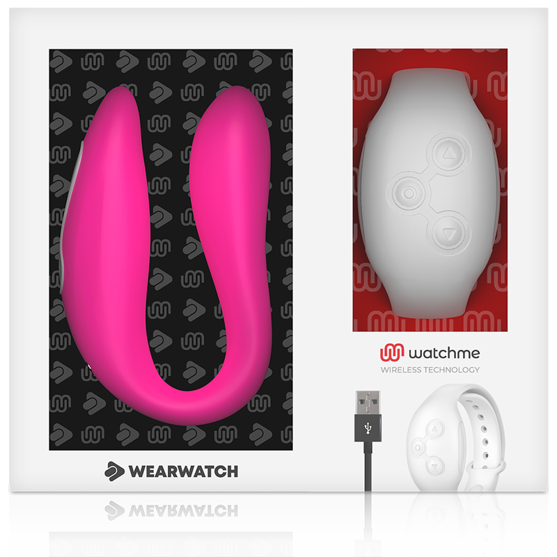 WEARWATCH - Watchme Dual Parvibrator med fjernkontroll-klokke