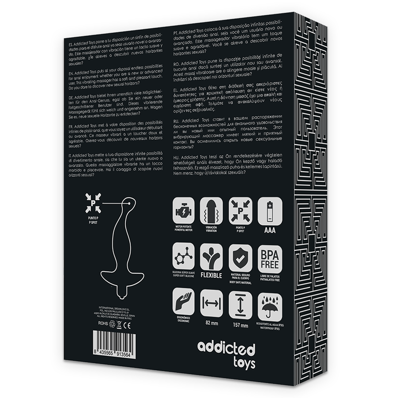 ADDICTED TOYS - Analmassasjeapparat med Vibrasjon Modell 1