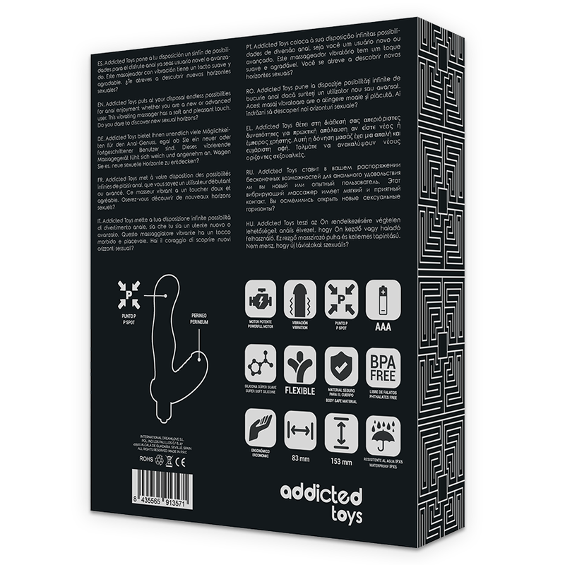 ADDICTED TOYS - P-Spot Vibe Vibrerende prostatastimulator
