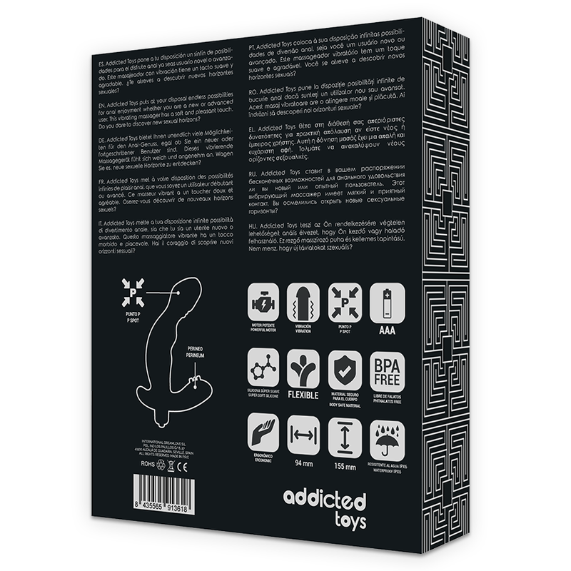 ADDICTED TOYS - P-Spot Vibe Realistisk vibrerende prostatastimulator